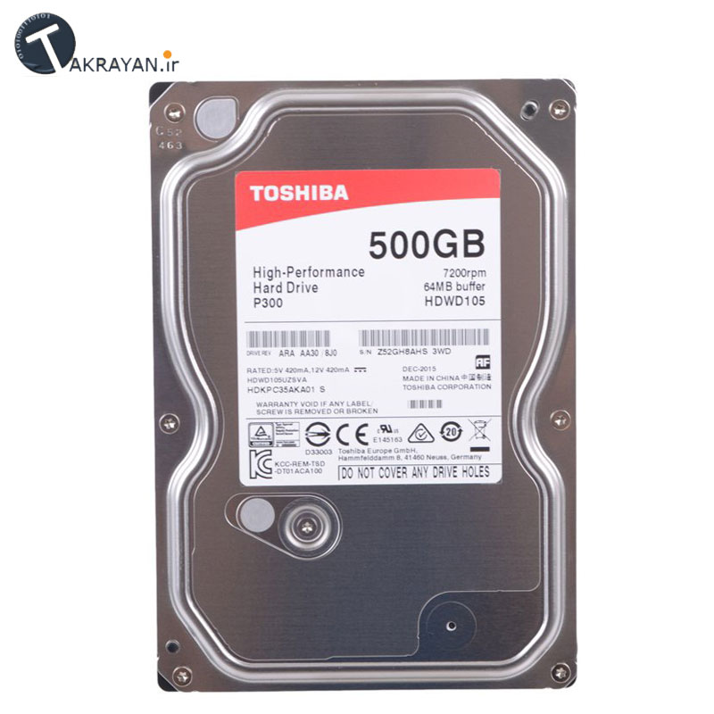 Toshiba 500GB Internal HDD